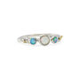 Dainty Three Opal Ring, thumbnail 8 of 9