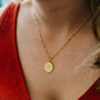 24ct Gold Plated World Map Necklace, thumbnail 2 of 5