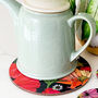 Summer Poppies Wine Bottle Or Tea Coffee Pot Stand, thumbnail 2 of 3