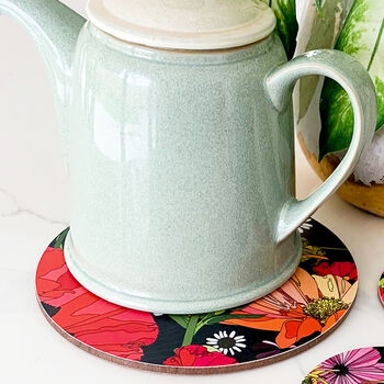 Summer Poppies Wine Bottle Or Tea Coffee Pot Stand, 2 of 3