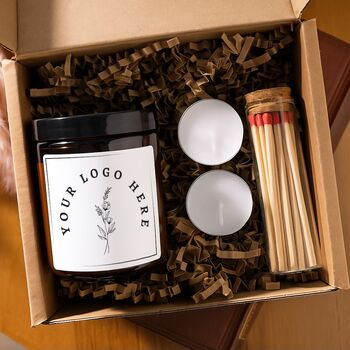 Business Logo Custom Candle, Bulk Personalised Candles Corporate Gift, 2 of 5