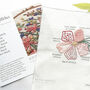 Beginners Embroidery Stitch Sampler Panel And Booklet, thumbnail 1 of 4