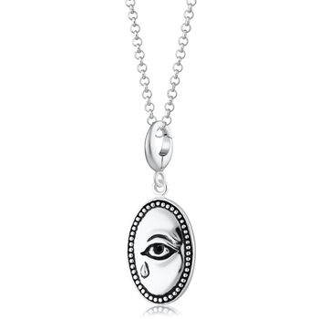 Sterling Silver Crying Eye Necklace, 2 of 7