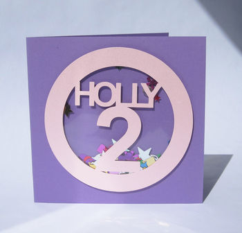 3D Confetti Shaker Birthday Card, 3 of 5