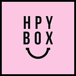 Pink Background with Happy Boxx Smile Logo 