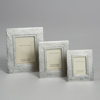 Raised Line Pewter Mini Picture Frame, 4 of 7