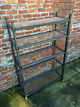 Industrial Steel Copper Wire Bookcase Shelving Unit 287, 2 of 5