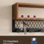 Coat Rack Shoe Bench Set Hall Tree Industrial Style, thumbnail 4 of 8