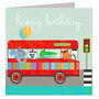 Happy Birthday Animal Bus Card, thumbnail 2 of 3
