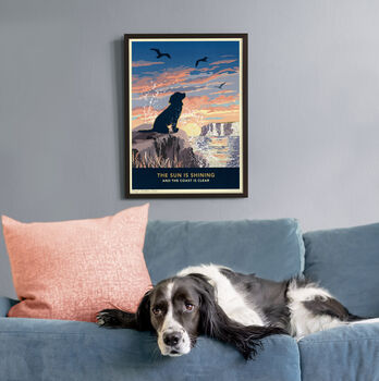 Coastal Spaniel Print. Limited Edition Dog Lover’s Gift, 2 of 12