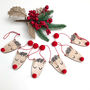 Christmas Rudolph Wooden Bunting, thumbnail 1 of 2