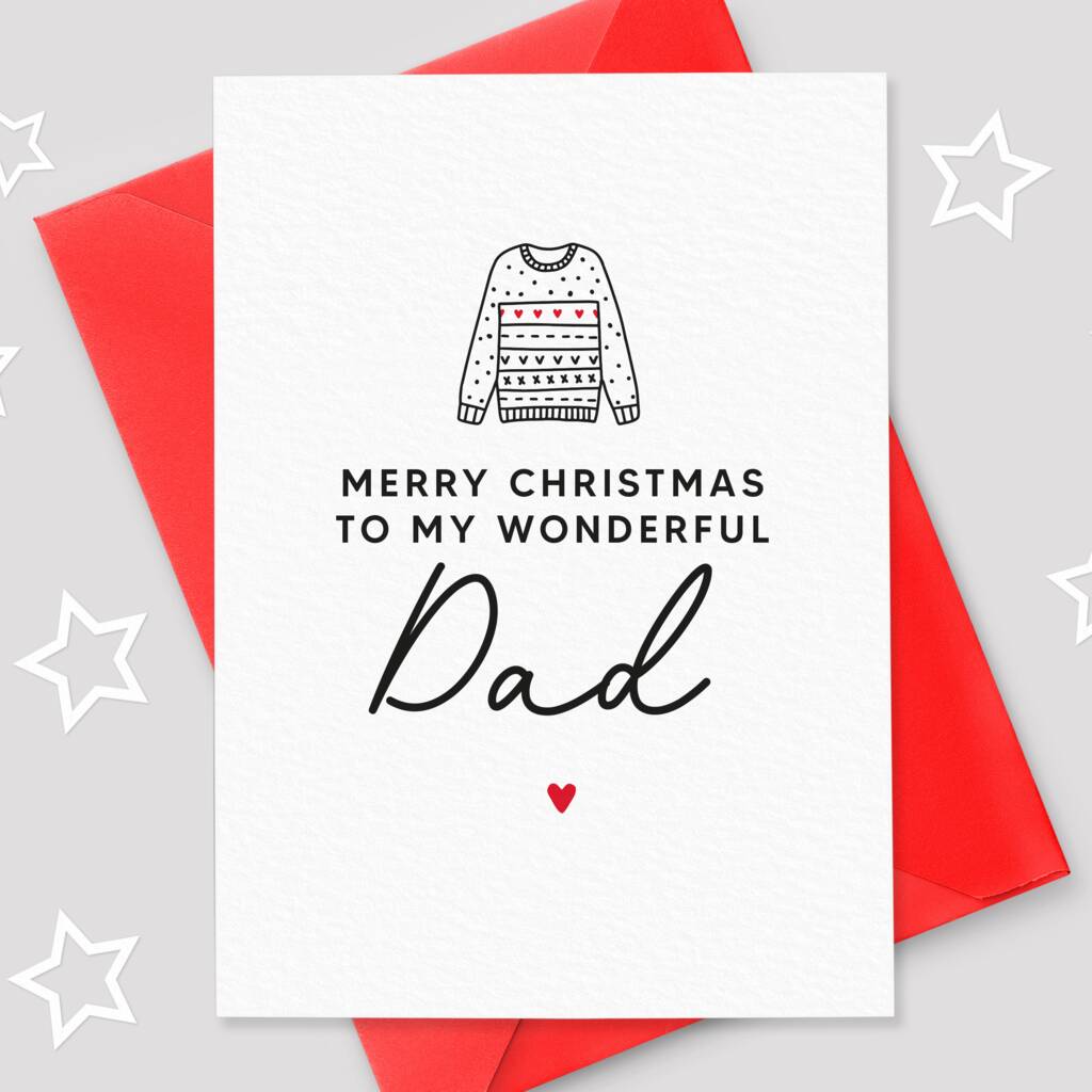 Christmas Jumper Dad Christmas Card By Project Pretty