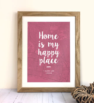 Personalised Home Map Print, 5 of 10