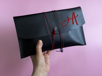 Personalized Genuine Leather Make Up Bag, 4 of 10