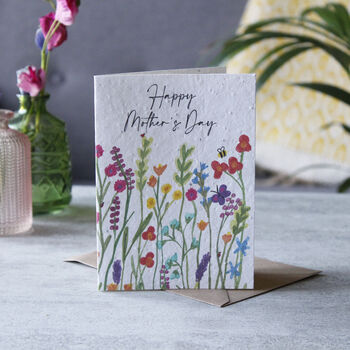 Happy Mother's Day Plantable Seed Recycled Card, 2 of 4