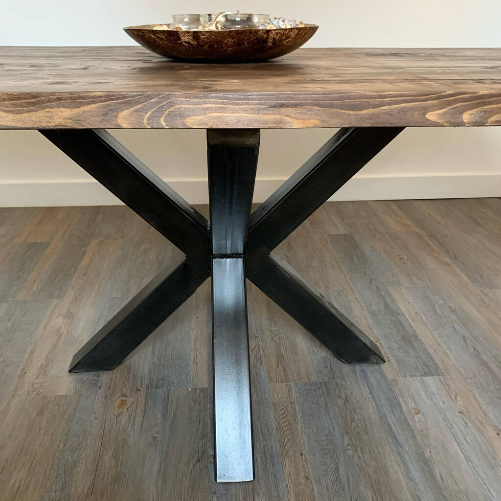 Handmade Dining Table With Spider Leg By TRL Handmade Furniture