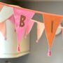 Pink 'Happy Birthday' Fabric Bunting, thumbnail 4 of 4