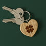 Oak Heart Keyring 'Shamrock' | Keys | Key Accessory, thumbnail 1 of 2