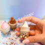 Cute Ice Cream Fidget Clicker Keychain | Desktop Mechanical Switch Bag Charm | Calming Sensory Office Desk Accessory Sweet Treat, thumbnail 1 of 6