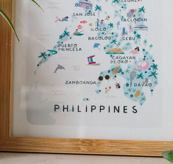 Philippines Illustrated Map, 2 of 3