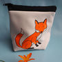 Fox Leather Pouch Purse, thumbnail 5 of 8