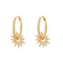 Sunlit Gold Hoop Earrings, thumbnail 5 of 7