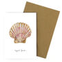 Scallop Shell A6 Greetings Cards, thumbnail 7 of 7