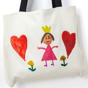 Personalised Child's Drawing Canvas Bag, 8 of 10