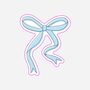 Blue Bow Sticker, thumbnail 1 of 2