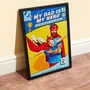 Personalised Dad Birthday Comic Poster, thumbnail 3 of 11