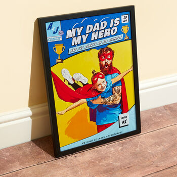 Personalised Dad Birthday Comic Poster, 3 of 11