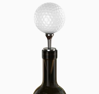 Real Golf Ball Wine Bottle Stopper, 3 of 3