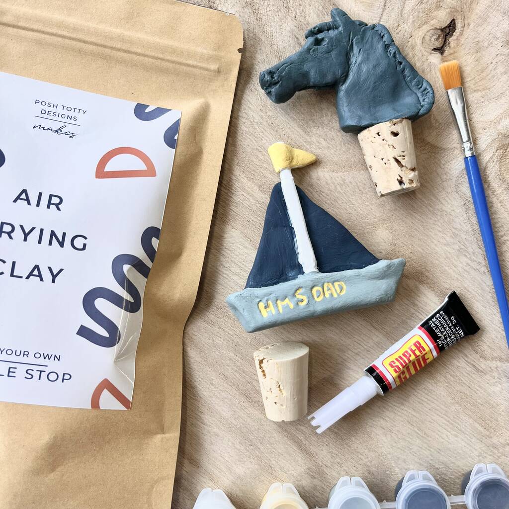 Make Your Own Clay Bottle Stop Craft Kit, 1 of 6