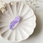 925 Silver And Raw Cut Purple Agate Crystal Necklace, thumbnail 1 of 5