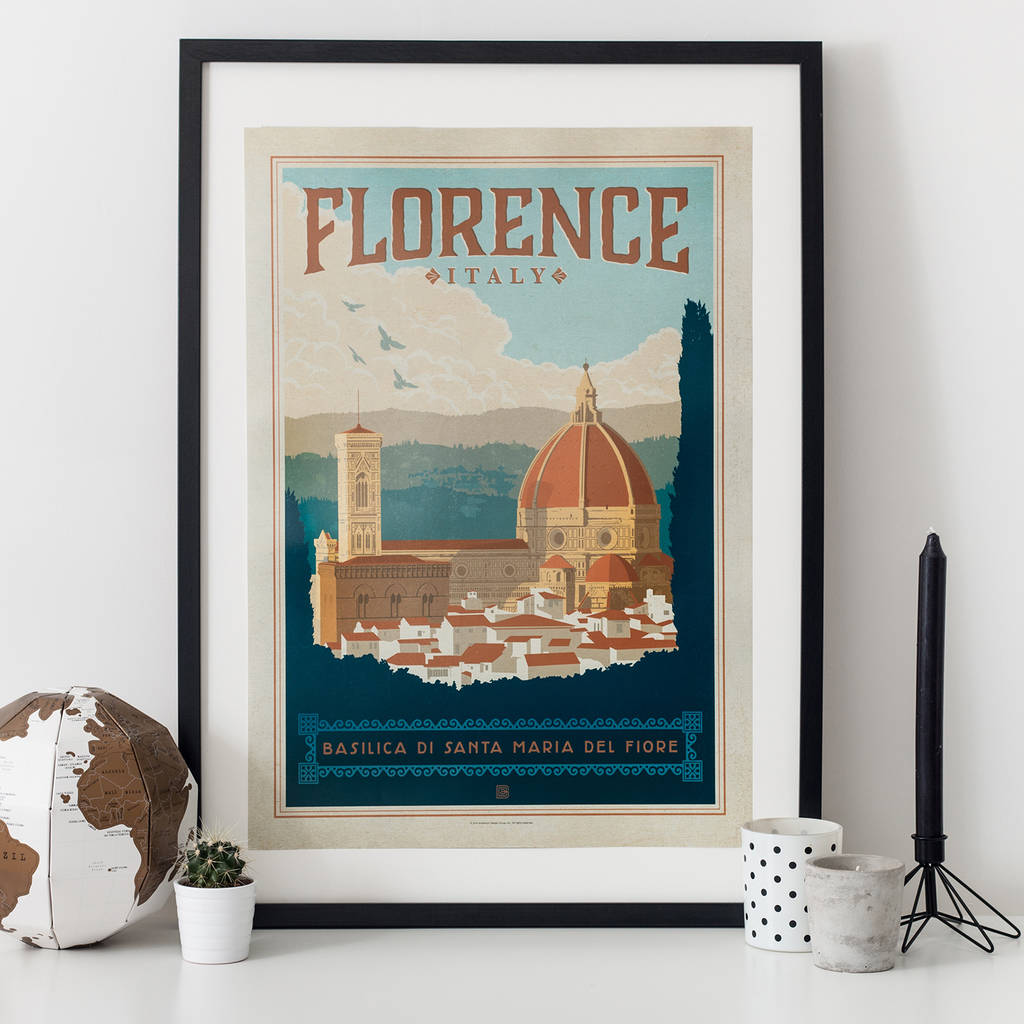 Florence Travel Print By I Heart Art Notonthehighstreet Com Florence Travel Print