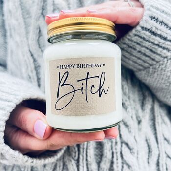 Happy Birthday Bitch Funny Candle Gift, 2 of 7