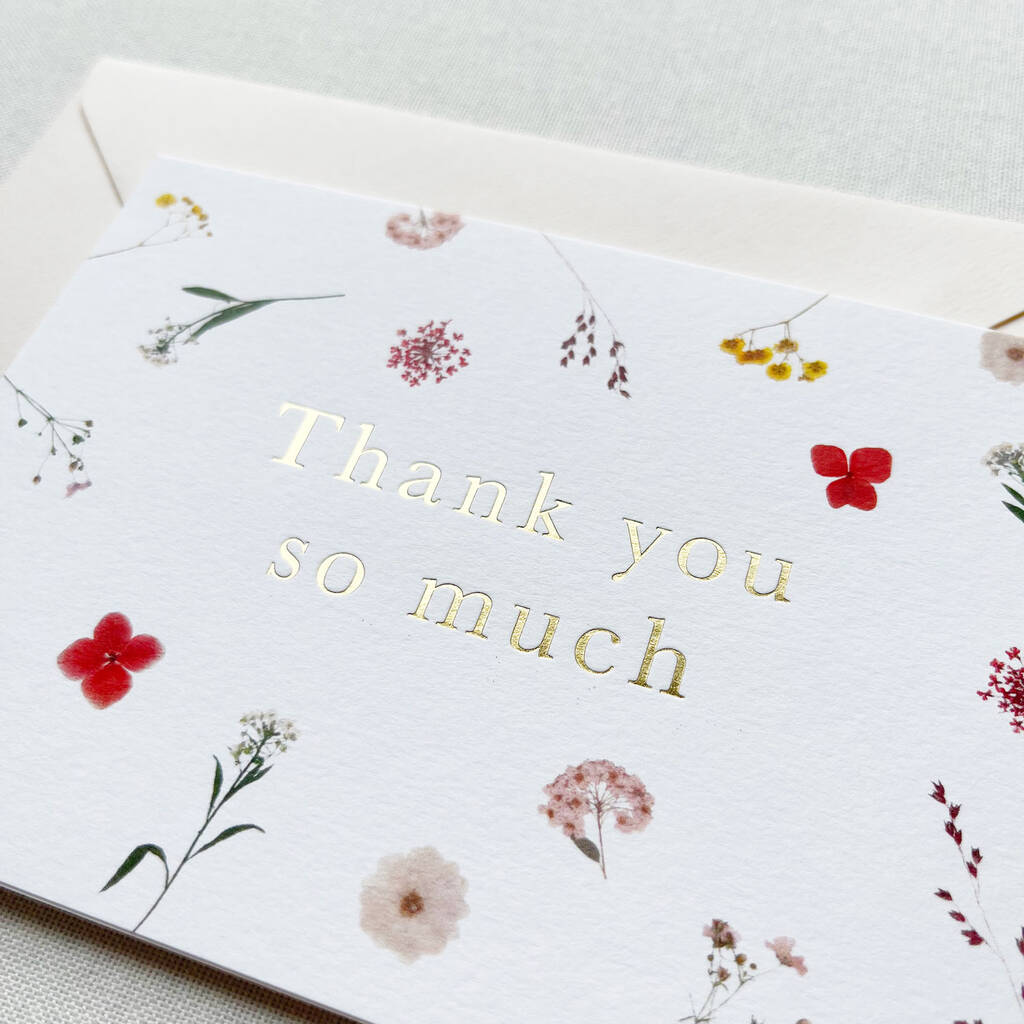Anna Floral Thank You Card