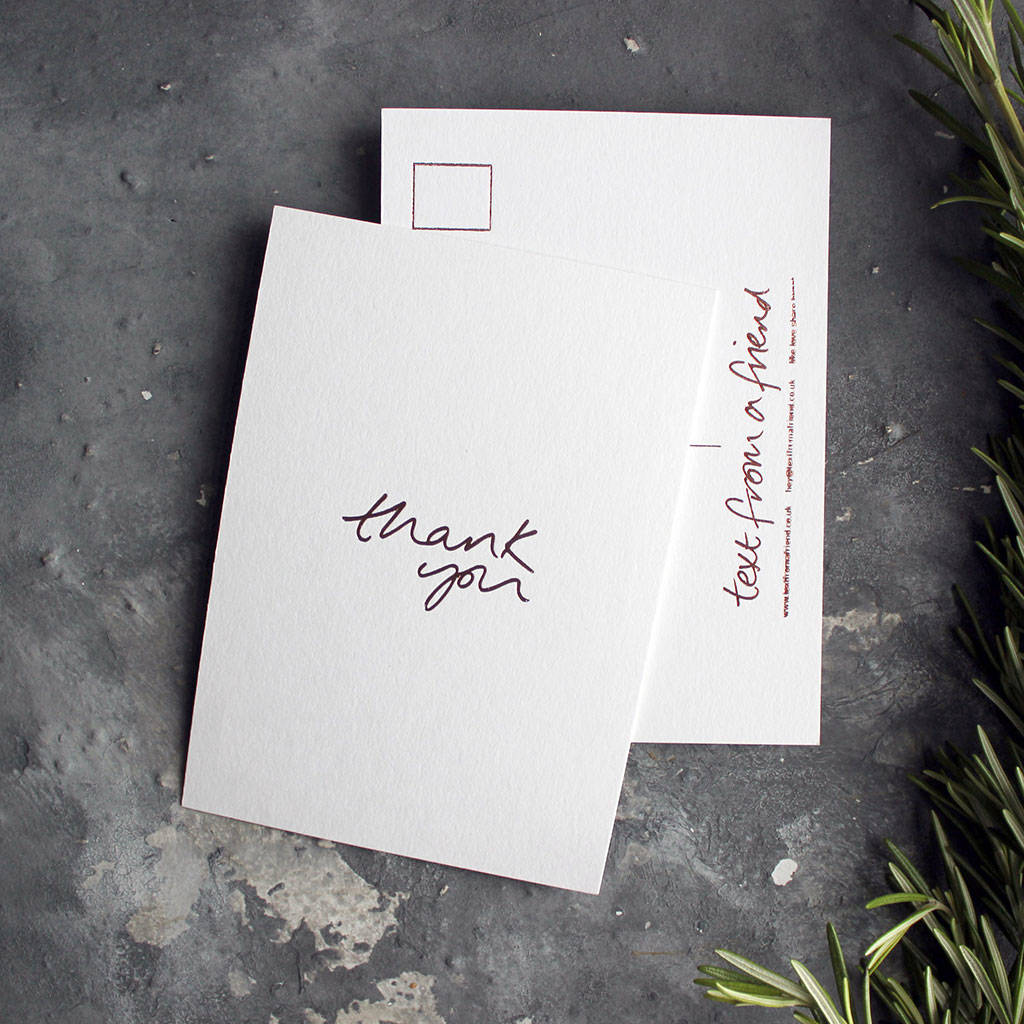 'Thank You' Rose Pack Of Foiled Postcards, 1 of 3