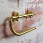 Brass Rounded Bathroom Accessories Set, thumbnail 2 of 4