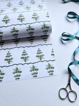 Joy To The World Christmas Tree Gift Wrapping Paper, 2 of 5