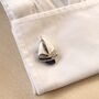 Sailboat Silver Cufflinks Gift For Men 316 L Stainless Steel Nautical Accessory, thumbnail 6 of 6
