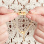 Tourmaline Triple Gemstone Gold And Silver Bracelet, thumbnail 5 of 11
