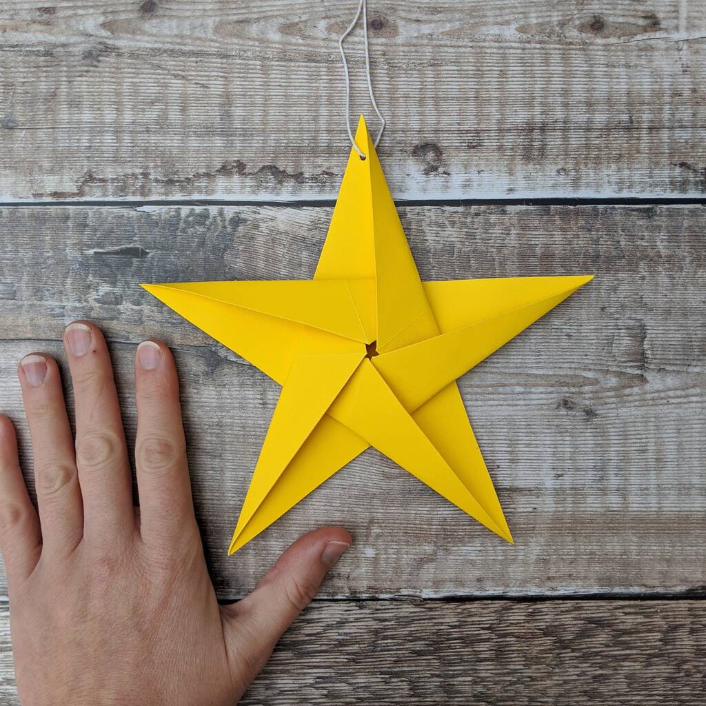 Big Origami Star Paper Decoration By Origami Blooms