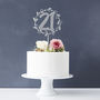 Personalised Floral Number Birthday Cake Topper, thumbnail 5 of 7
