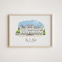 Wedding Day Gift Save The Date Venue Portrait Drawing, thumbnail 6 of 12
