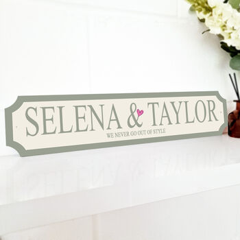 Personalised 'My Gal Entine' Street Sign, 3 of 5