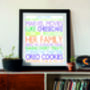 Personalised 'Favourite Things' Framed Print: Pastels, thumbnail 6 of 6