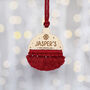 Macrame Baby's First Christmas Decoration, thumbnail 5 of 5