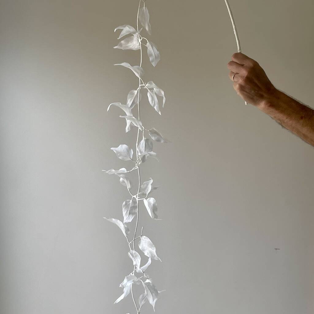 Artifical Glitter Hanging Leaves, 1 of 8