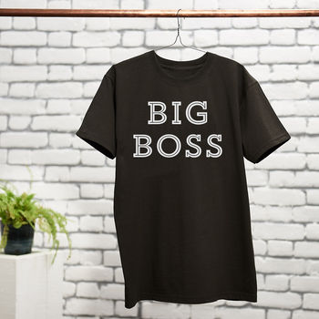 Big Boss, Little Boss T Shirt Set, 3 of 9